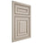 Shiloh Cabinetry Beaded Inset Portland Walnut Plain Cut Seagull Door