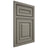 Shiloh Cabinetry Beaded Inset Portland Walnut Plain Cut Thyme Door