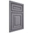 Shiloh Cabinetry Beaded Inset Portland White Oak Plain Cut Cadet Door