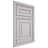 Shiloh Cabinetry Beaded Inset Portland White Oak Plain Cut Cotton Door