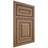 Shiloh Cabinetry Beaded Inset Portland White Oak Plain Cut Medium Door