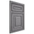 Shiloh Cabinetry Beaded Inset Portland White Oak Plain Cut Sterling Door