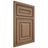 Shiloh Cabinetry Beaded Inset Portland White Oak Quarter Sawn Medium Door
