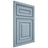 Shiloh Cabinetry Beaded Inset Portland White Oak Quarter Sawn Sky Door
