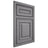 Shiloh Cabinetry Beaded Inset Portland White Oak Quarter Sawn Sterling Door
