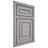 Shiloh Cabinetry Beaded Inset Portland White Oak Quarter Sawn Stratus Door