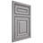 Shiloh Cabinetry Beaded Inset Portland White Oak Rift Cut Stratus Door