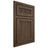 Shiloh Cabinetry Beaded Inset Reeded Malibu Alder Plain Cut Caviar Door