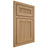 Shiloh Cabinetry Beaded Inset Reeded Malibu Alder Plain Cut Natural Door