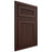 Shiloh Cabinetry Beaded Inset Reeded Malibu Alder Plain Cut Umber Door