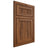 Shiloh Cabinetry Beaded Inset Reeded Malibu Hickory Plain Cut Burnt Sugar Door