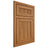 Shiloh Cabinetry Beaded Inset Reeded Malibu Hickory Plain Cut Medium Door