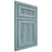 Shiloh Cabinetry Beaded Inset Reeded Malibu Hickory Plain Cut Sky Door