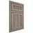 Shiloh Cabinetry Beaded Inset Reeded Malibu Hickory Plain Cut Sterling Door