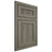 Shiloh Cabinetry Beaded Inset Reeded Malibu Hickory Plain Cut Thyme Door