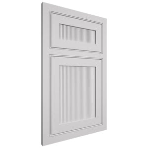 Shiloh Cabinetry Beaded Inset Reeded Malibu Paintable Arctic Door