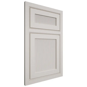 Shiloh Cabinetry Beaded Inset Reeded Malibu Paintable Eggshell Door