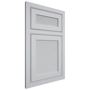 Shiloh Cabinetry Beaded Inset Reeded Malibu Paintable Niebla Azul Door