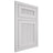 Shiloh Cabinetry Beaded Inset Reeded Malibu Paintable Polar Door