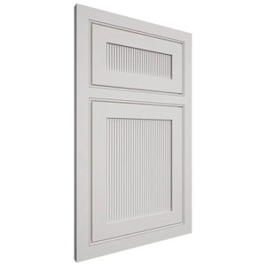 Shiloh Cabinetry Beaded Inset Reeded Malibu Paintable Soft White Door