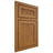 Shiloh Cabinetry Beaded Inset Reeded Malibu Red Oak Plain Cut Autumn Door