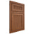 Shiloh Cabinetry Beaded Inset Reeded Malibu Red Oak Plain Cut Braun Door