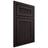 Shiloh Cabinetry Beaded Inset Reeded Malibu Red Oak Plain Cut Espresso Door