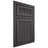 Shiloh Cabinetry Beaded Inset Reeded Malibu Red Oak Plain Cut Harbor Door