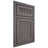 Shiloh Cabinetry Beaded Inset Reeded Malibu Walnut Plain Cut Cadet Door