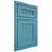 Shiloh Cabinetry Beaded Inset Reeded Malibu White Oak Plain Cut Aqua Door