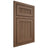 Shiloh Cabinetry Beaded Inset Reeded Malibu White Oak Plain Cut Autumn Door