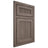 Shiloh Cabinetry Beaded Inset Reeded Malibu White Oak Plain Cut Clay Door