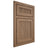 Shiloh Cabinetry Beaded Inset Reeded Malibu White Oak Plain Cut Medium Door