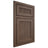 Shiloh Cabinetry Beaded Inset Reeded Malibu White Oak Plain Cut Mineral Door