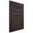 Shiloh Cabinetry Beaded Inset Reeded Malibu White Oak Plain Cut Morel Door