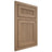 Shiloh Cabinetry Beaded Inset Reeded Malibu White Oak Plain Cut Natural Door