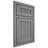 Shiloh Cabinetry Beaded Inset Reeded Malibu White Oak Plain Cut Sterling Door