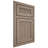 Shiloh Cabinetry Beaded Inset Reeded Malibu White Oak Quarter Sawn Almond Door