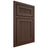 Shiloh Cabinetry Beaded Inset Reeded Malibu White Oak Quarter Sawn Braun Door