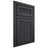 Shiloh Cabinetry Beaded Inset Reeded Malibu White Oak Quarter Sawn Harbor Door