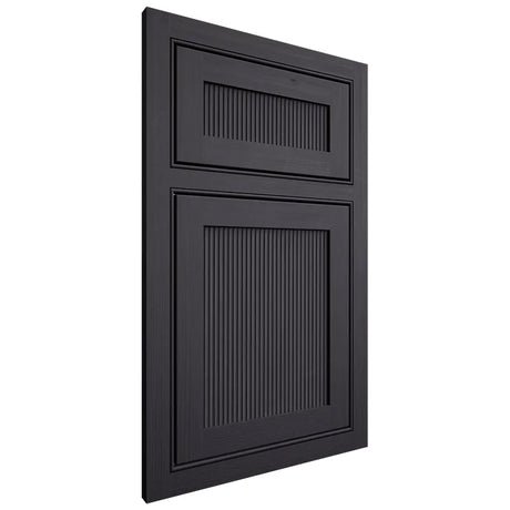 Shiloh Cabinetry Beaded Inset Reeded Malibu White Oak Quarter Sawn Harbor Door