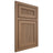 Shiloh Cabinetry Beaded Inset Reeded Malibu White Oak Quarter Sawn Medium Door