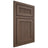 Shiloh Cabinetry Beaded Inset Reeded Malibu White Oak Quarter Sawn Mineral Door