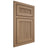 Shiloh Cabinetry Beaded Inset Reeded Malibu White Oak Quarter Sawn Natural Door