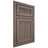 Shiloh Cabinetry Beaded Inset Reeded Malibu White Oak Rift Cut Clay Door