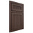 Shiloh Cabinetry Beaded Inset Reeded Malibu White Oak Rift Cut Dusk Door