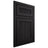 Shiloh Cabinetry Beaded Inset Reeded Malibu White Oak Rift Cut Espresso Door
