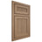 Shiloh Cabinetry Beaded Inset Reeded Malibu White Oak Rift Cut Natural Door