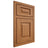 Shiloh Cabinetry Beaded Inset Richmond Alder Plain Cut Caramel Door