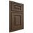 Shiloh Cabinetry Beaded Inset Richmond Alder Plain Cut Caviar Door